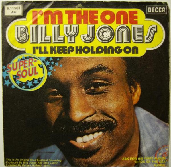 Billy Jones - I\'m The One / Keep Holding On (7"